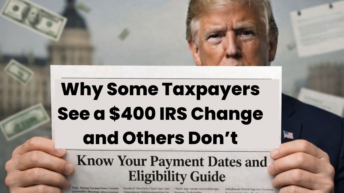 Taxpayers See a $400 IRS Change