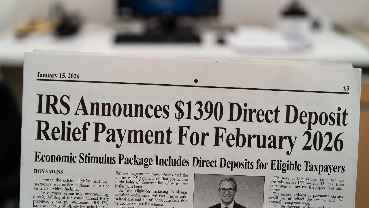 IRS Announces $1390 Direct Deposit Relief Payment