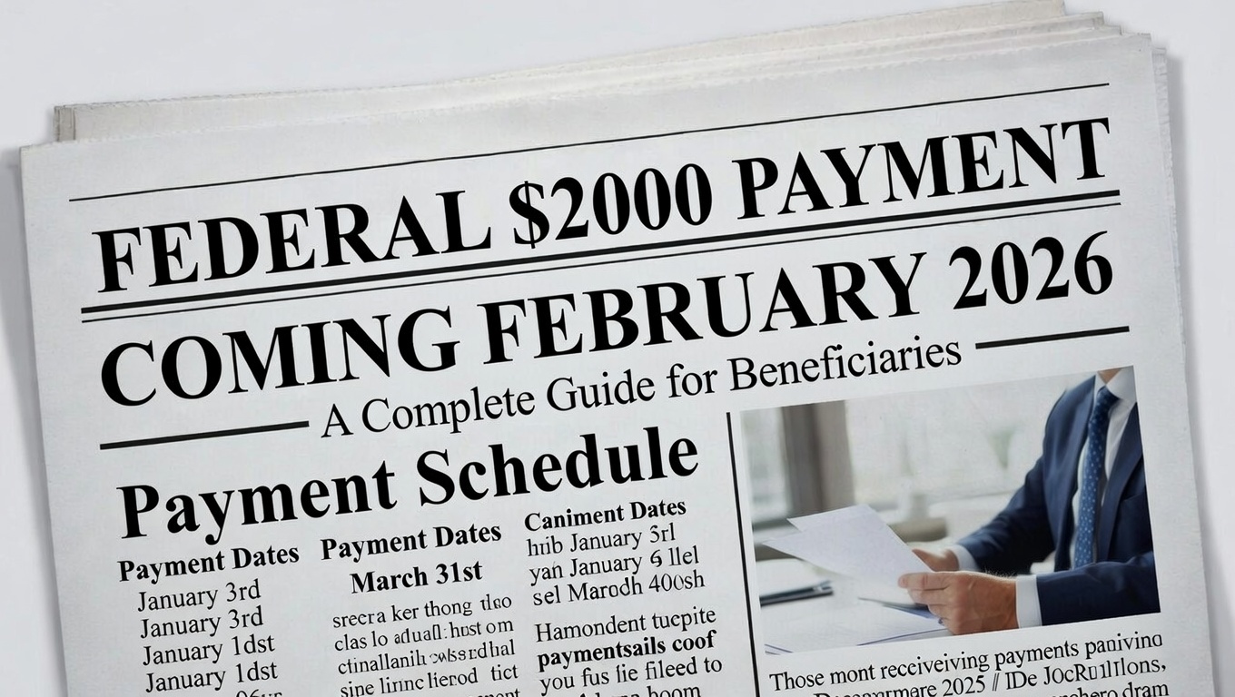 Federal $2000 Payment Coming February 2026