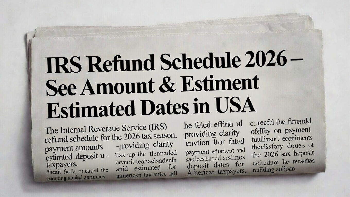 2026 IRS Income Tax Refund Schedule