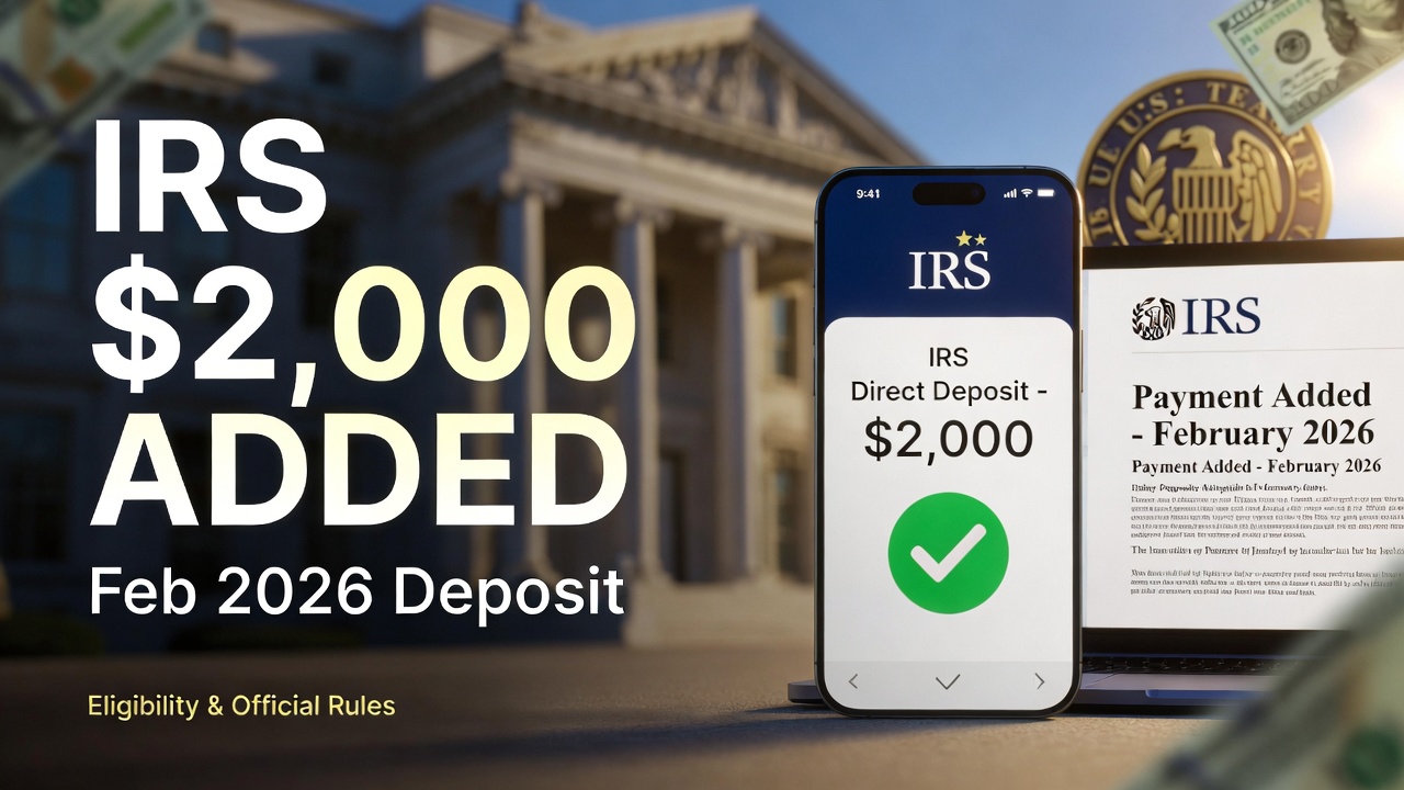 IRS $2000 Direct Deposit Add Feb 2026