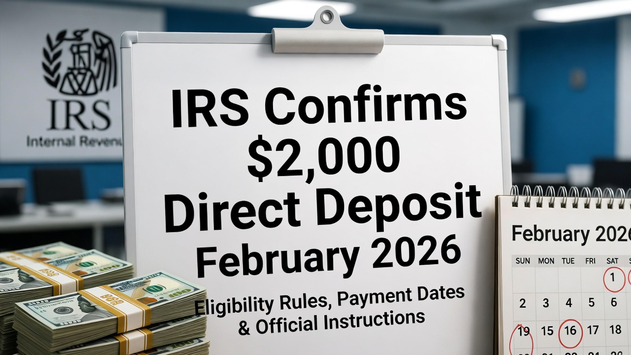 IRS Confirms $2,000 Direct Deposit for February 2026